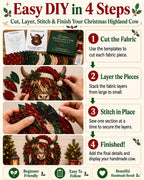 🔥Last Day 49% OFF - 🎄🎅Christmas Woodland Wildlife DIY Patchwork Kit – ✨Create a Festive Handmade Keepsake (📦Buy 2 Free Shipping)