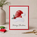 🎄🧵Julesnorkunst-hilsenkort DIY-sett