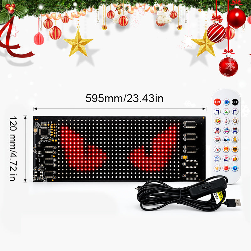 Smart, app-styrt LED-pikseldisplay til jul