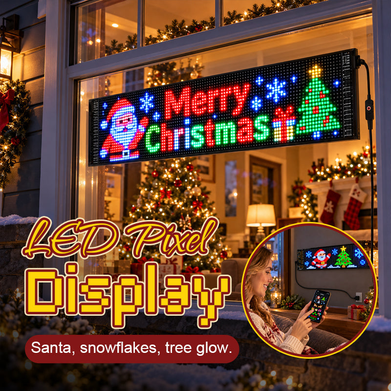 Smart, app-styrt LED-pikseldisplay til jul