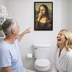 🎄 Julekampanje: 40 % rabatt i en begrenset periode 🔥 Kunsttrykk av «Mona Lisa» som holder seg for nesen (treramme inkludert)