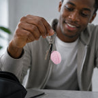 Pink Brain Keychain Charm – Quirky Mini Bag Accessory