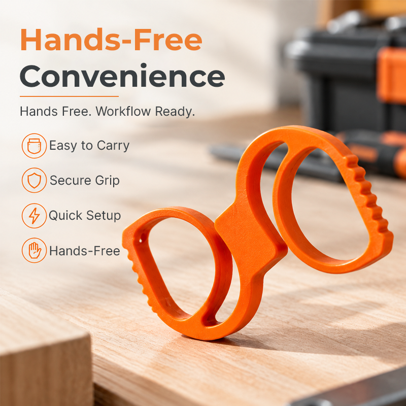 Bærbar sklisikker klemme – Hjelper deg med å oppnå en mer effektiv, håndfri arbeidsflyt.