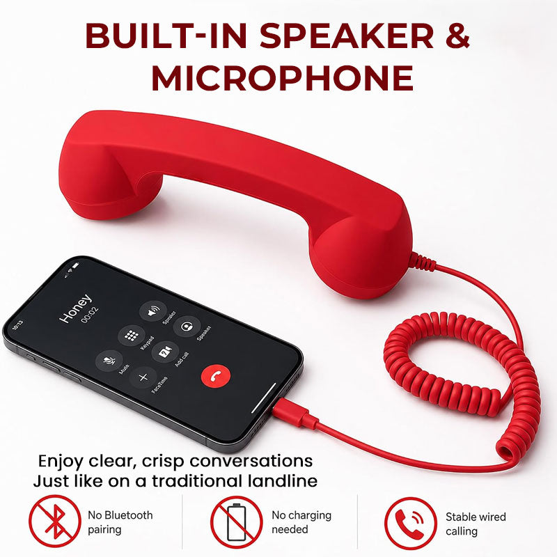 Retrotelefonrør for telefoner med Type-C
