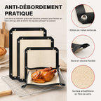 🍗 Overløpssikker bakematte med trykknapper