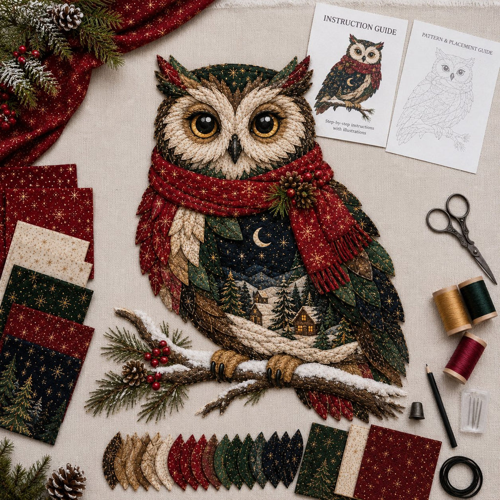 🔥Last Day 49% OFF - 🎄🎅Christmas Woodland Wildlife DIY Patchwork Kit – ✨Create a Festive Handmade Keepsake (📦Buy 2 Free Shipping)