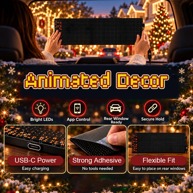 Smart, app-styrt LED-pikseldisplay til jul