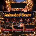 Smart, app-styrt LED-pikseldisplay til jul