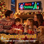Smart, app-styrt LED-pikseldisplay til jul