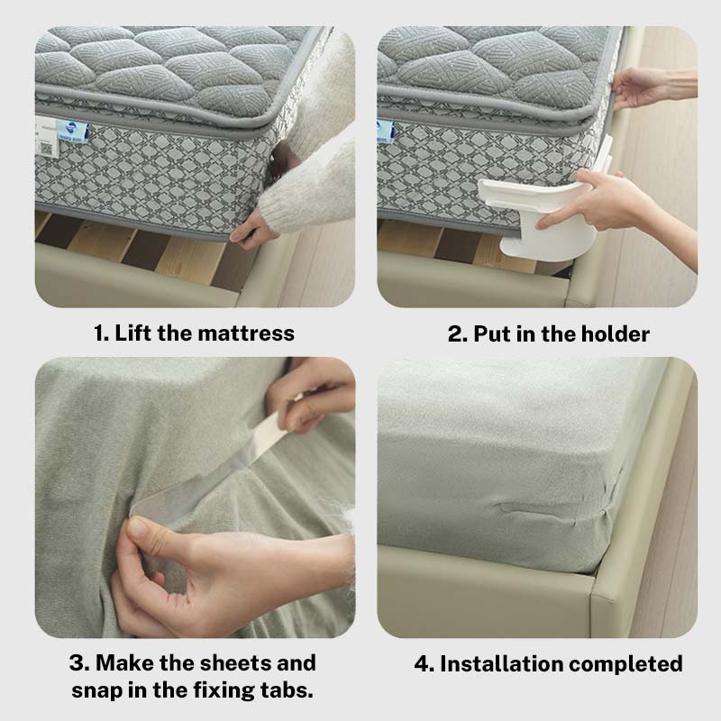 Invisible bed sheet fastener – Make your bed sheets look like new!