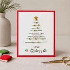 🎄🧵Julesnorkunst-hilsenkort DIY-sett