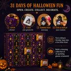 🔥LAST DAY 60% OFF - 🎃✨ 31 Days of Gnome Surprises Halloween Diamond Painting Advent Calendar
