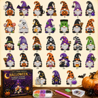🔥LAST DAY 60% OFF - 🎃✨ 31 Days of Gnome Surprises Halloween Diamond Painting Advent Calendar