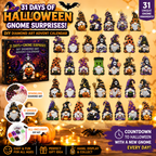 🔥LAST DAY 60% OFF - 🎃✨ 31 Days of Gnome Surprises Halloween Diamond Painting Advent Calendar
