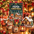 Hobbysett med papir til jul – Brett og lag dine egne juledekorasjoner