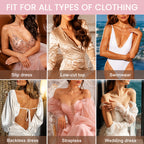 Plus-size invisible adhesive bra