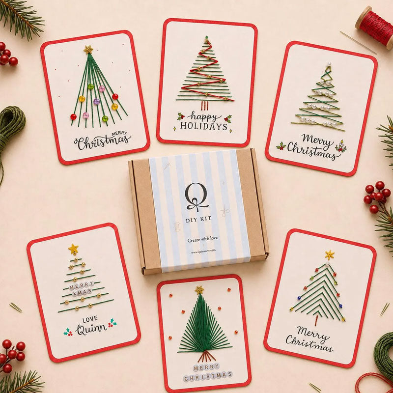 🎄🧵Julesnorkunst-hilsenkort DIY-sett
