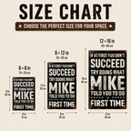 Funny "If At First You Don't Succeed" Vintage Wall Sign