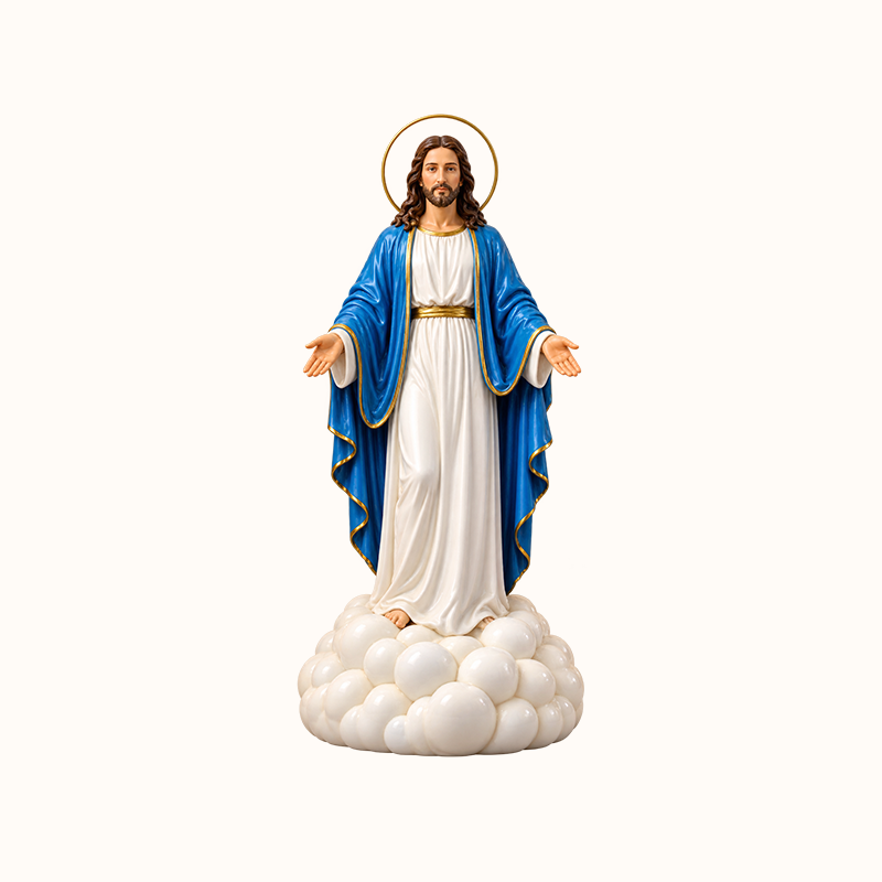 Aromaterapilampe med Jesus-motiv og tåkeeffekt – dekorasjon