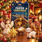 Hobbysett med papir til jul – Brett og lag dine egne juledekorasjoner