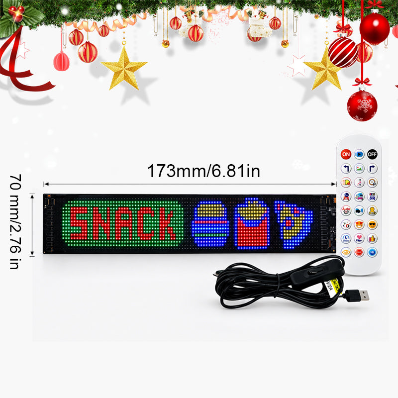 Smart, app-styrt LED-pikseldisplay til jul