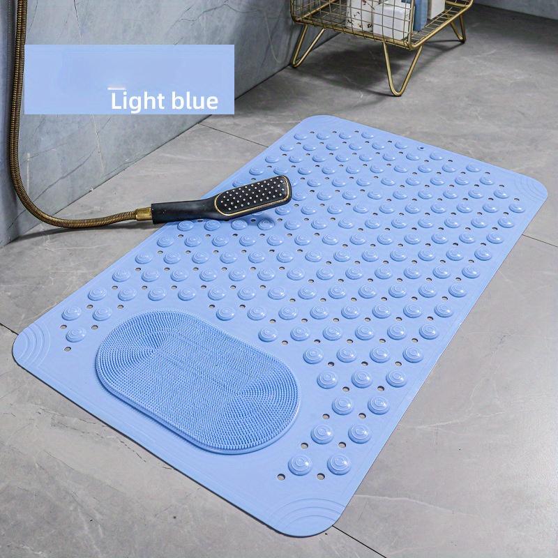 Flexible Column Massage Non Slip Shower Mat | Anti-Slip Bath Mat with Suction Cups Drain Holes