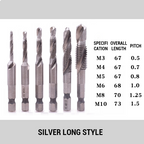 Tapping And Chamfering Integrated Hexagonal Shank Drill