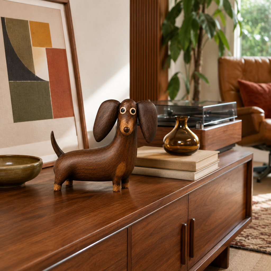 💡Sjarmerende dachshund-skulptur i treutseende
