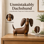 💡Sjarmerende dachshund-skulptur i treutseende