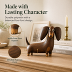 💡Sjarmerende dachshund-skulptur i treutseende
