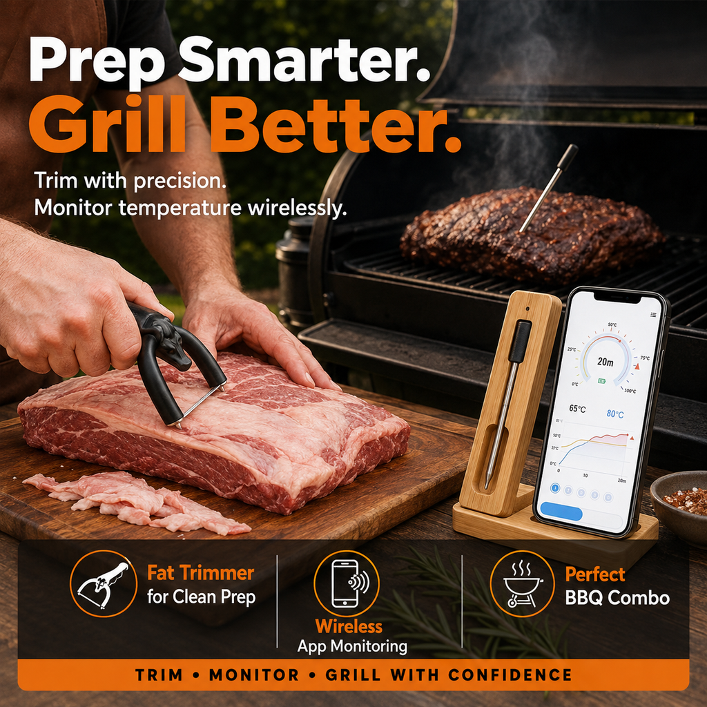 🥩 Håndholdt fettfjerner for storfe- og svinekjøtt