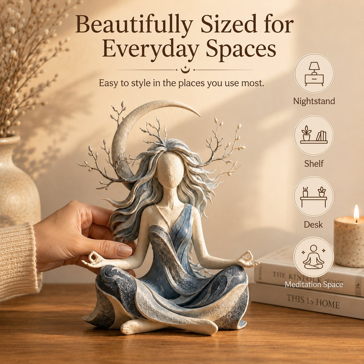 🧘Serenity Growth | Inner Harmony Sculptural Figurine 🌙
