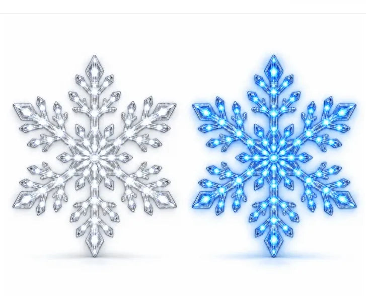 ❄️ LED-snøfnugg-vegglamper ✨