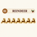 LED-veggdekorasjoner med reinsdyr – festlig julebelysning