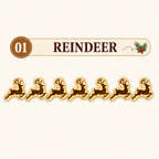 LED-veggdekorasjoner med reinsdyr – festlig julebelysning