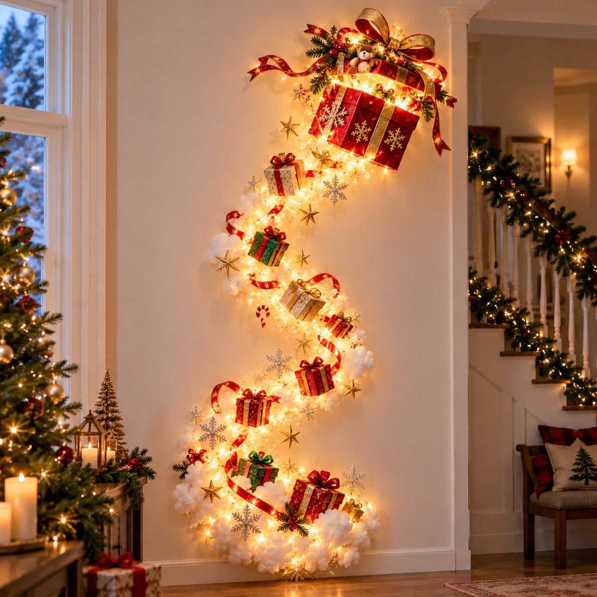 ✨Julemagisk vegglampe – Litt julemagi rett på veggen din✨