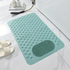 Flexible Column Massage Non Slip Shower Mat | Anti-Slip Bath Mat with Suction Cups Drain Holes