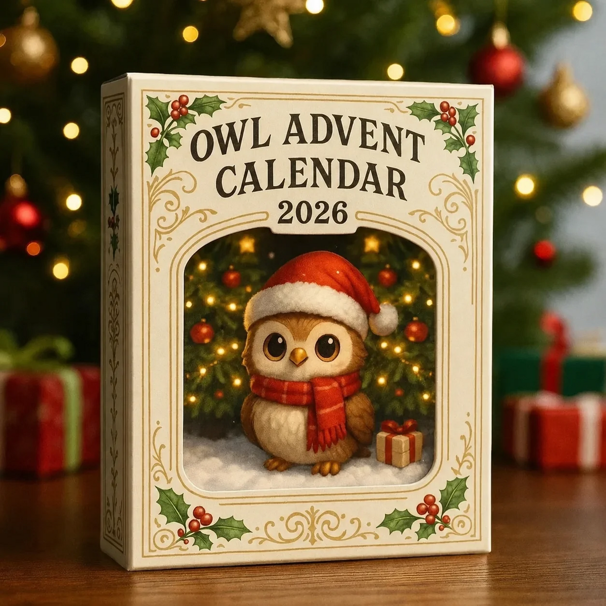 🦉2026 Ugle-adventskalender – 24-dagers nedtelling til jul med samleobjekter av ugle