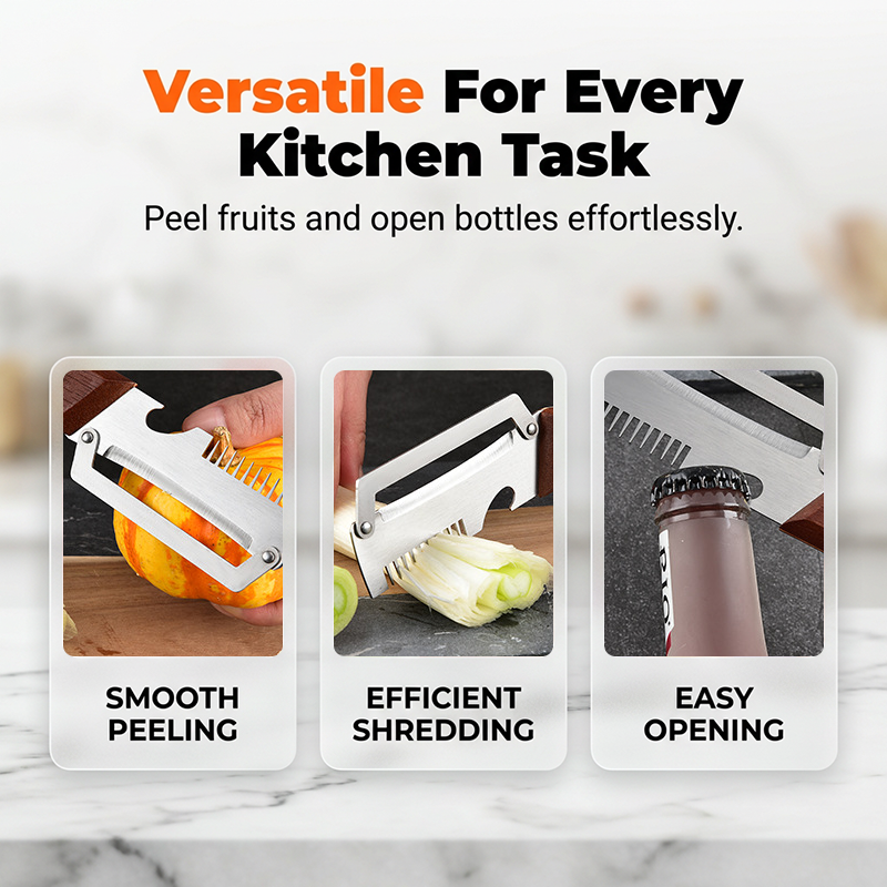 ✨3-in-1 Kitchen Tool For Shredding And Peeling Spring Onions