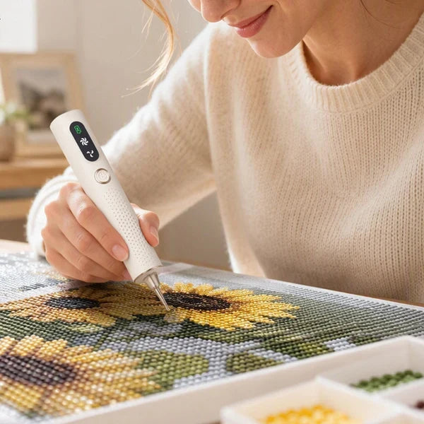 🖊Elektrisk Diamantpenn for Diamond Painting – Trådløs og Presis